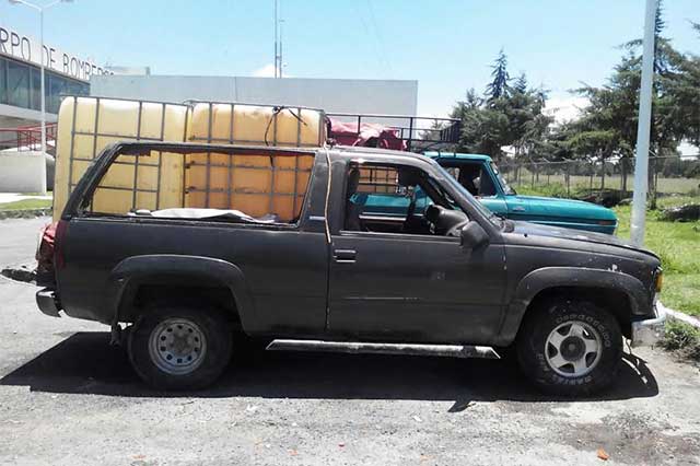 Aseguran 32 vehículos utilizados por huachicoleros en Palmar de Bravo