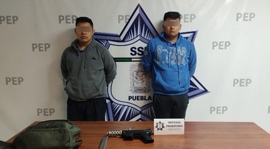 Detienen a vendedores de armas en inmediaciones del Parque Metropolitano en Puebla