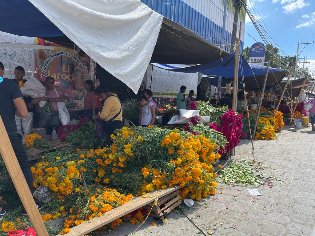 Con baja producción comenzó la venta de flor de cempasúchil en Tehuacán 