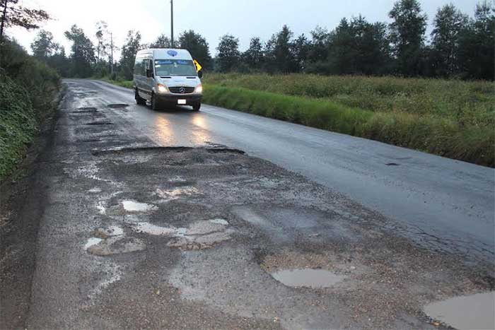 Lluvias afectan las carreteras en la Sierra Norte de Puebla