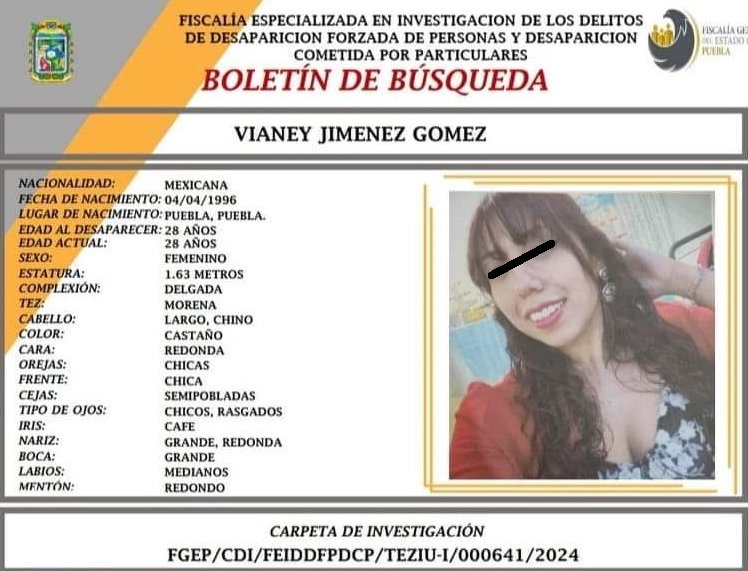 Tras reportarse como desaparecida hallan muerta a Vianey en Teziutlán