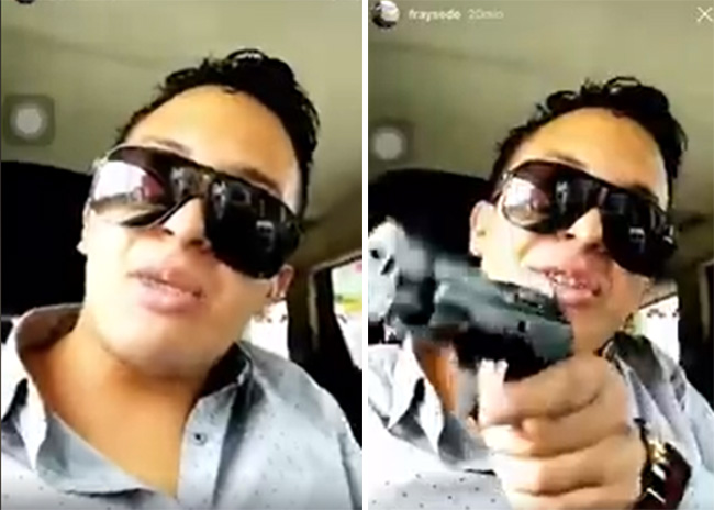 VIDEO Hijo de fiscal en Chiapas juega con pistola en redes sociales