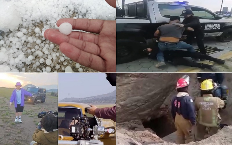 VIDEOS virales de la semana: Popo, granizadas y Peso Pluma en Puebla