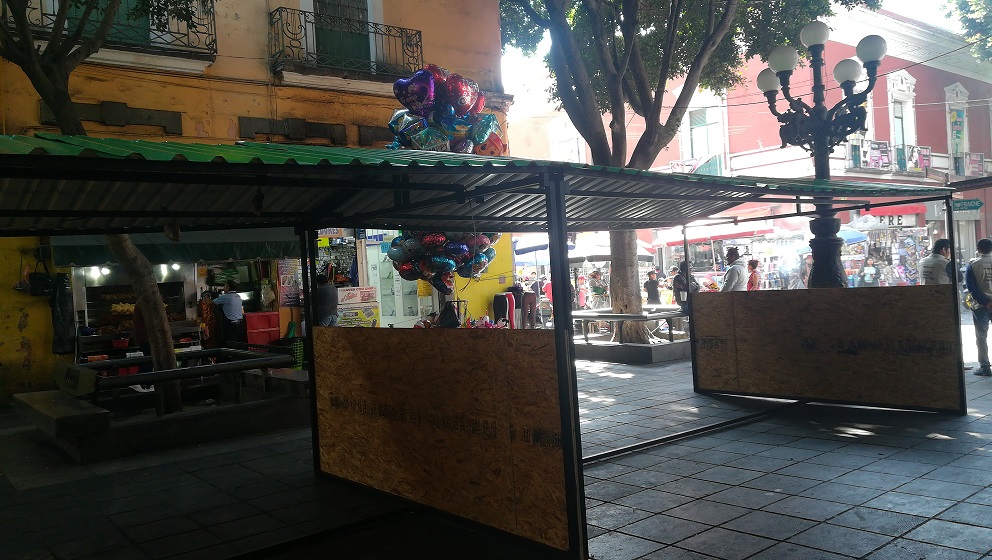 La instalación de cada ambulante en Puebla costó 6 mil 600 pesos