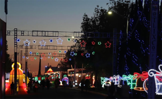 Comerciantes planean instalar su propia villa iluminada en Atlixco