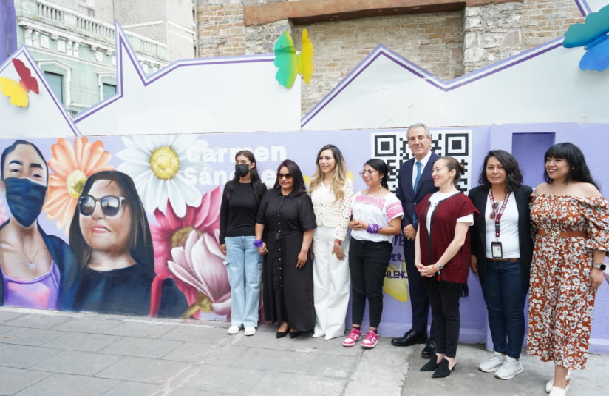 Gobierno de la Ciudad dedica mural a mujeres sobrevivientes de violencia ácida