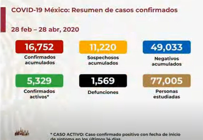 EN VIVO Hay 1569 muertos por coronavirus y 16752 casos positivos acumulados 