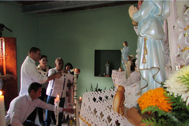 Visita Moreno Valle ofrendas monumentales en Huaquechula