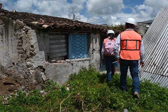 En Chietla tras el sismo resultaron afectadas 800 viviendas