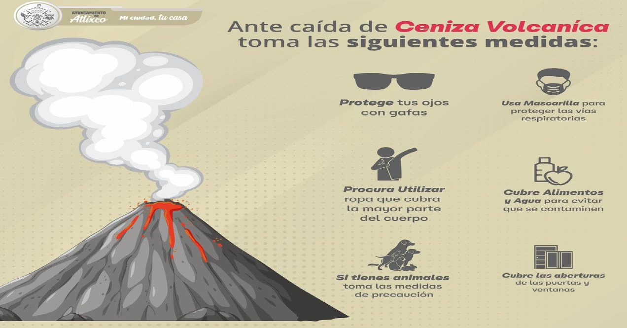 Atlixco emite recomendaciones ante caída de ceniza volcánica