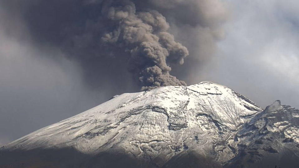 Se ha formado un domo de lava en las últimas horas en el volcán Popocatépetl