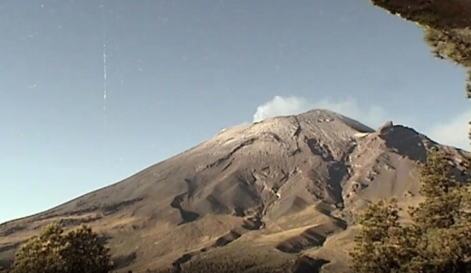 Registran sismo volcanotectónico en el Popocatépetl