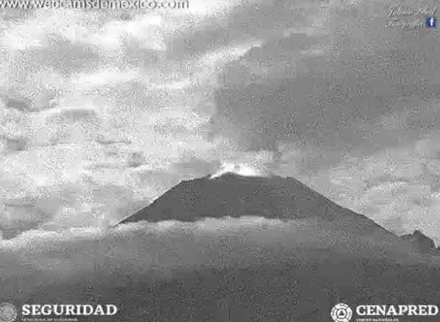 Crece actividad del Popocatépetl pero mantienen alerta amarillo fase 2