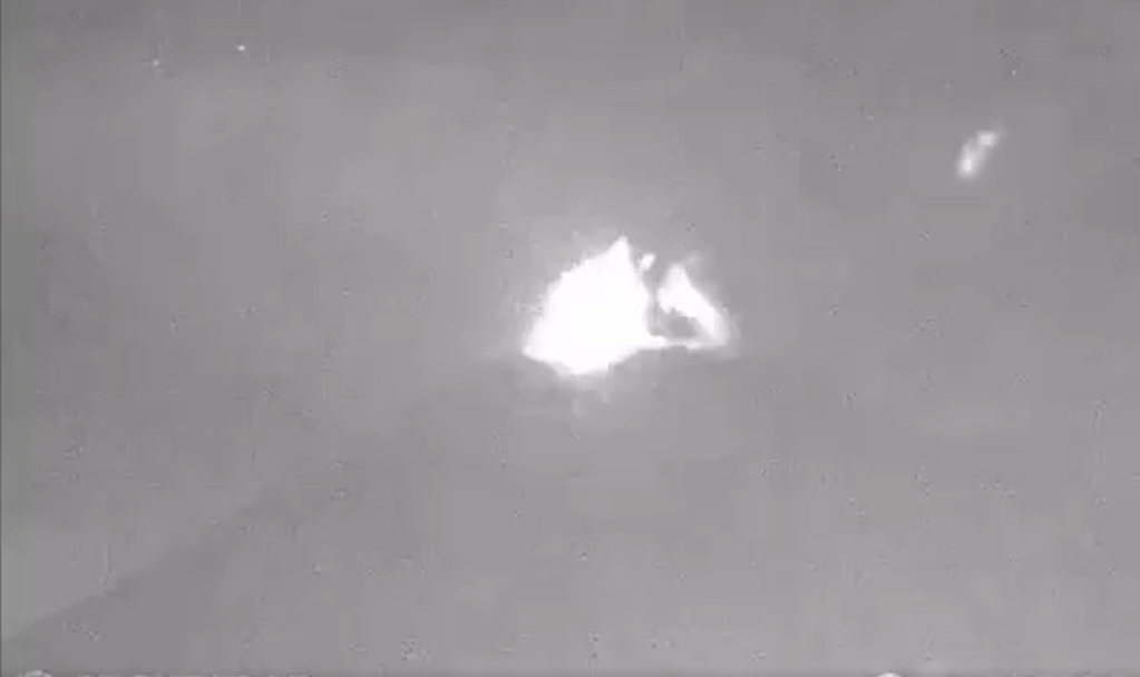 VIDEO Registra volcán Popocatépetl explosión esta noche