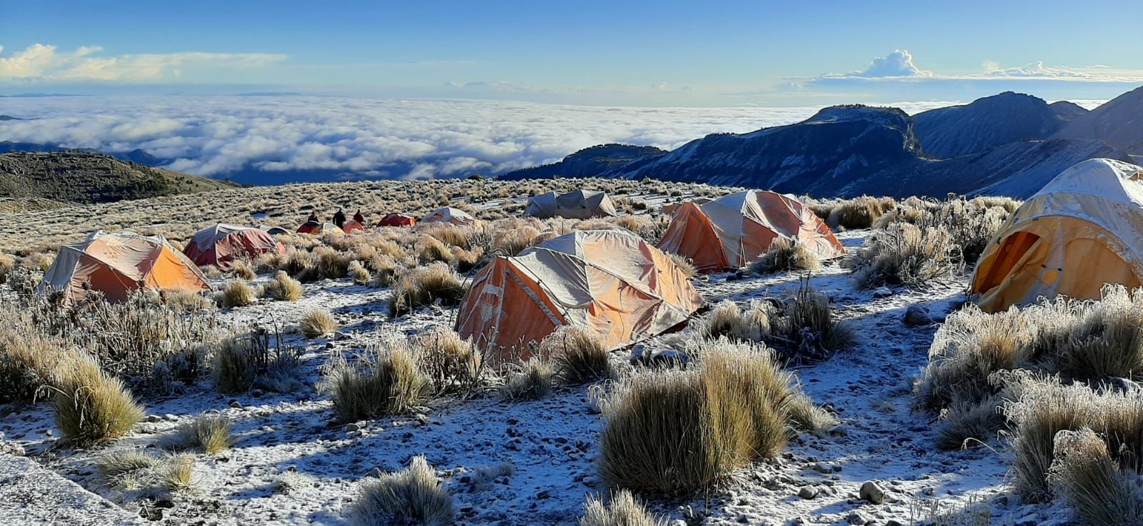 Casi 20 grados bajo cero, la temperatura más baja del año en el Citlaltépetl