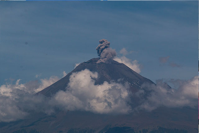 Ocurren en el Popocatépetl 13 exhalaciones de baja intensidad