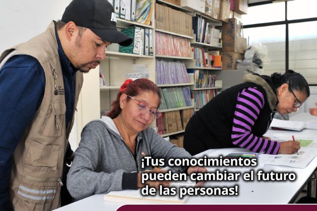 Abren convocatoria para voluntarios en el Programa de Educación para Adultos en Puebla