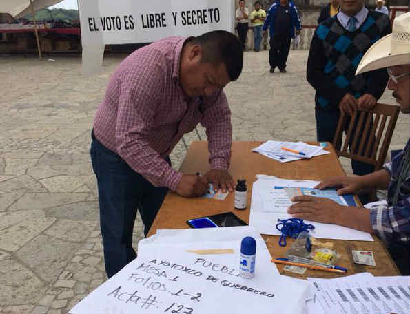 En calma transcurren votaciones del PAN en la región de Cuetzalan 