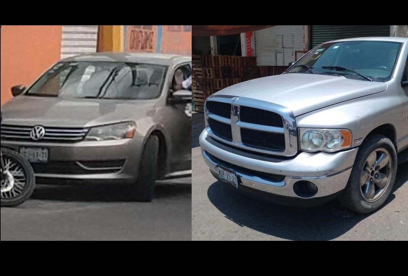 Le roban dos vehículos el mismo día en Tecamachalco