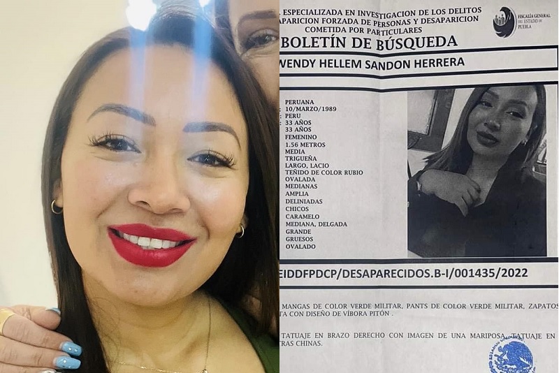 La joven peruana Wendy Hellem desaparece en Cuautlancingo