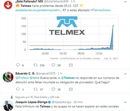 Sin servicio Telmex, ni Telcel se cae la red de Infinitum en el país