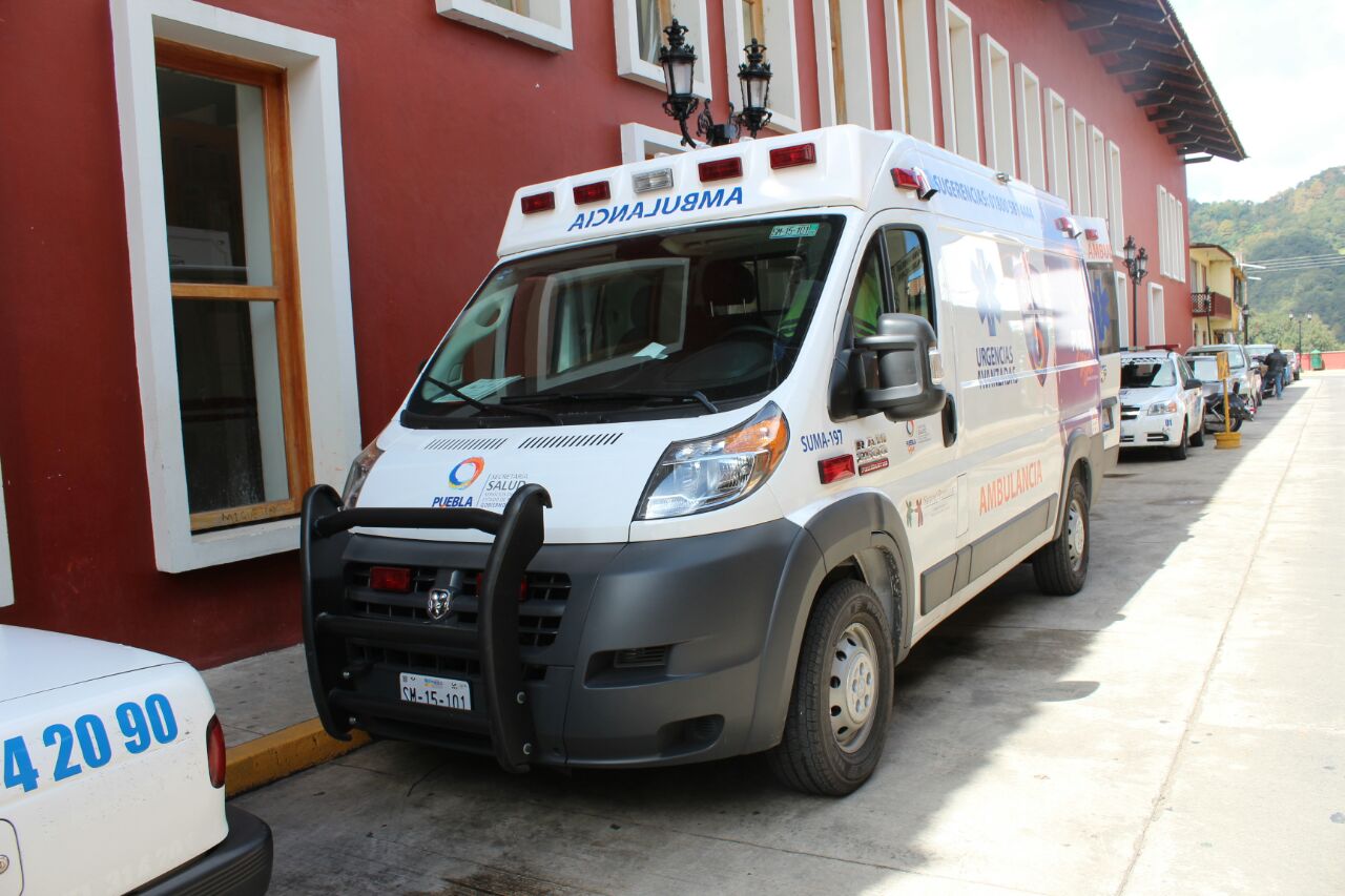 Adquiere Zacapoaxtla nueva ambulancia del SUMA 