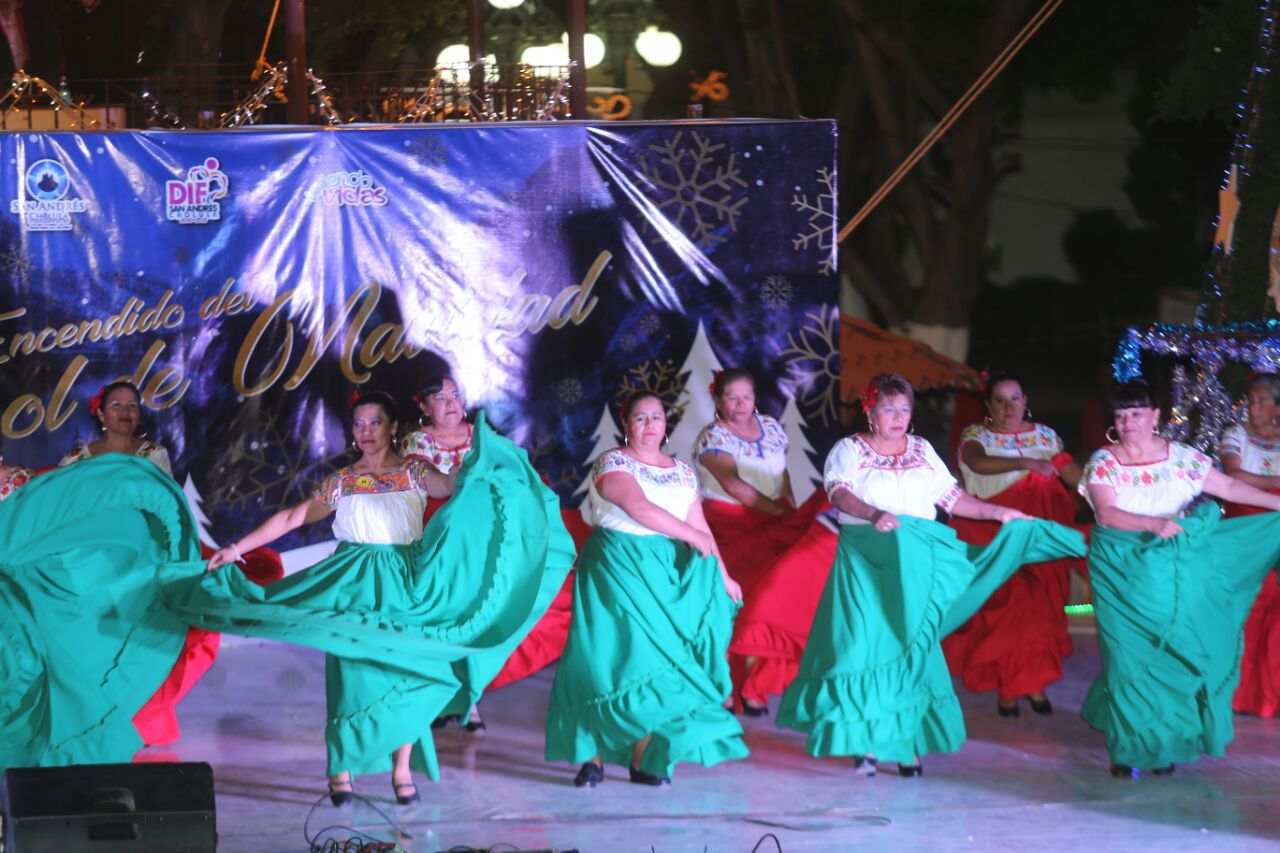 Comienzan atracciones navideñas en San Andrés Cholula