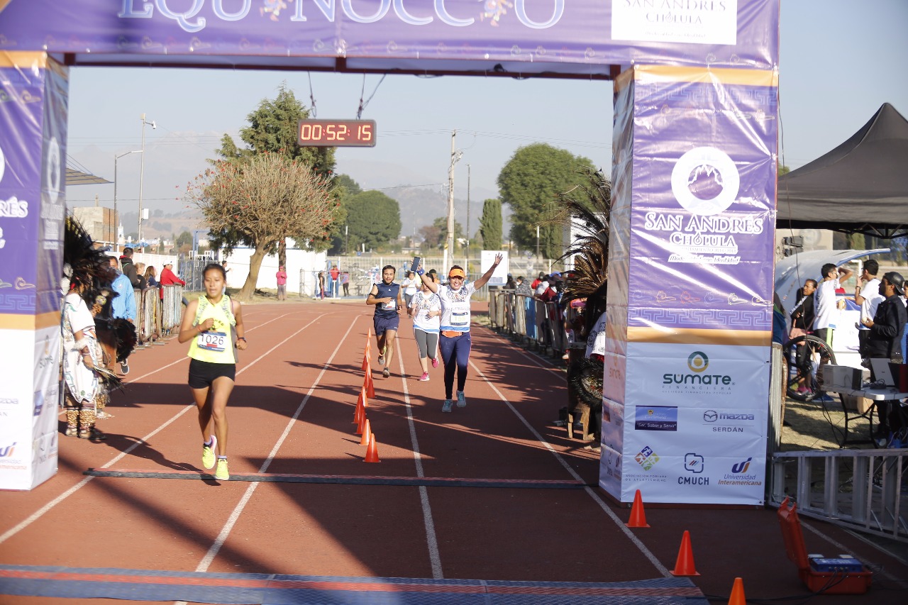 Realizan Medio Maratón Equinoccio 2018 en San Andrés Cholula
