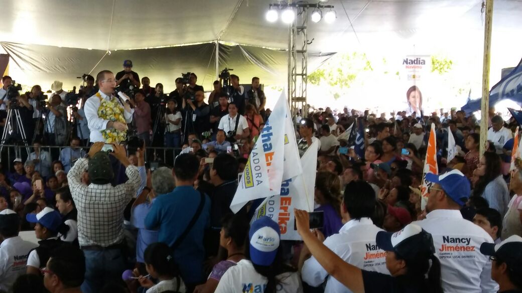Respaldan 6 gobernadores panistas a Anaya, en Cuetzalan