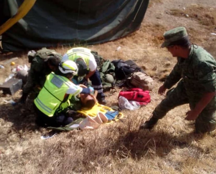 Accidente deja 6 militares heridos en la Puebla-Orizaba