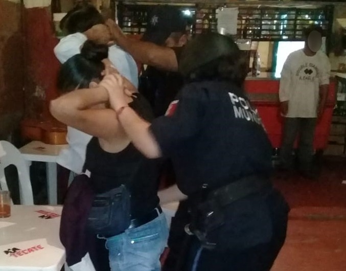 Aseguran a trabajadoras sexuales en Xicotepec
