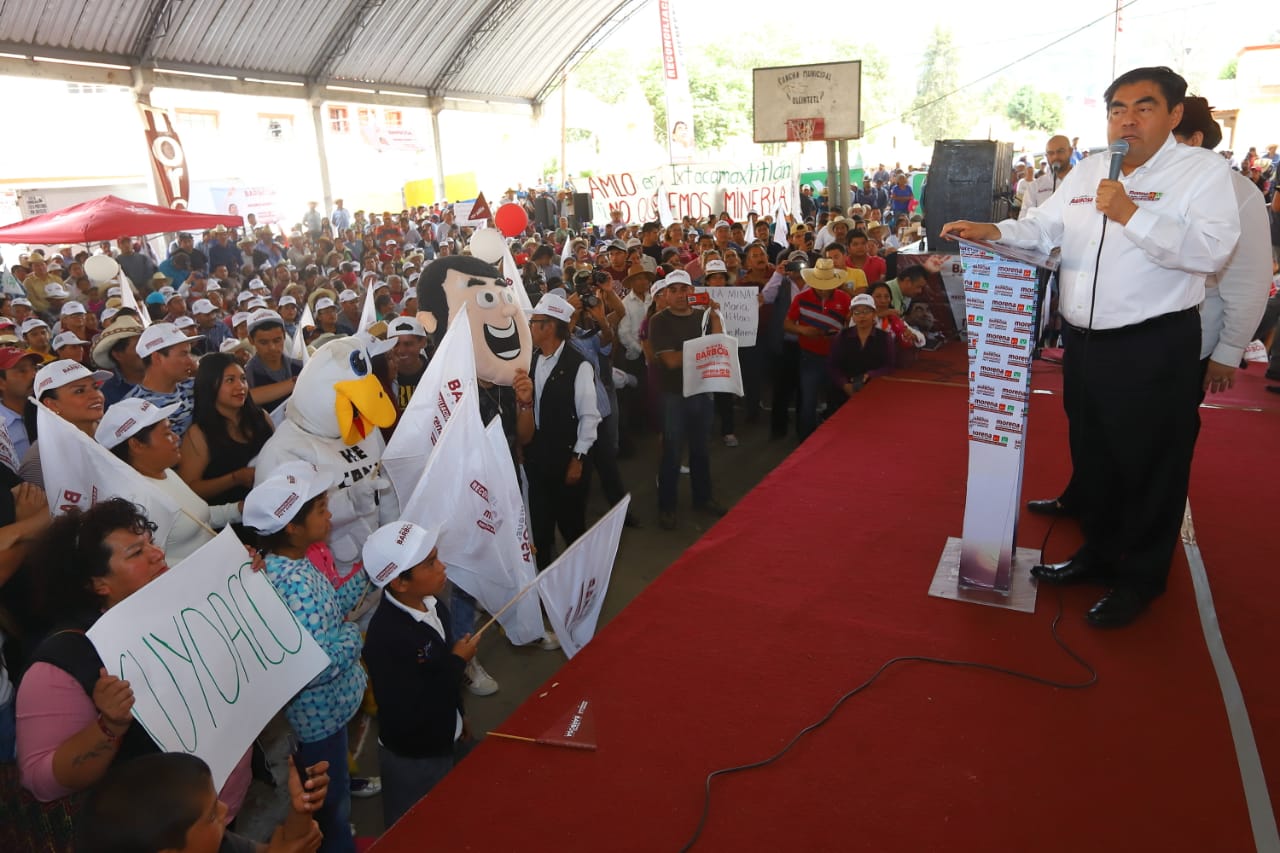 Concentra Barbosa sus promesas en la seguridad para Puebla