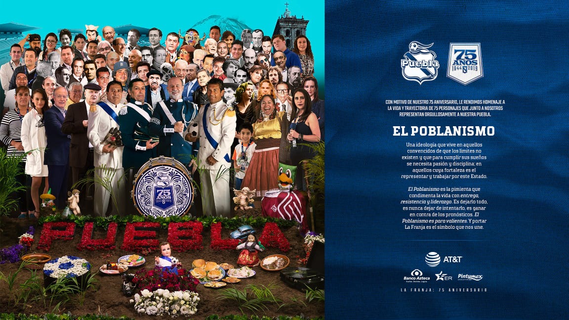 Club Puebla celebra 75 años con figuras poblanas a lo Beatle