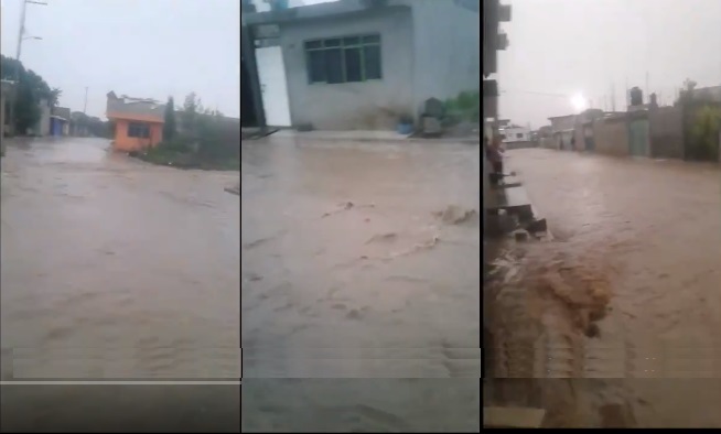 VIDEO Quedan atrapados por tercer día de lluvias en Amozoc