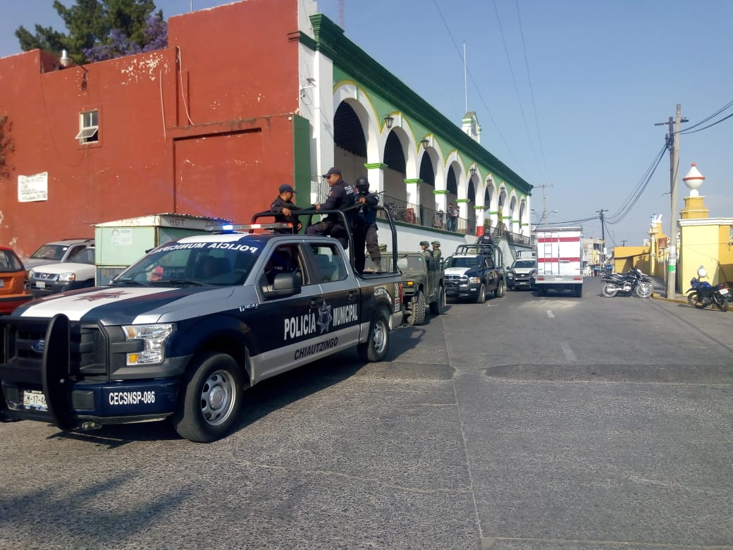 Detienen a tres en operativos al transporte público en Chiautzingo