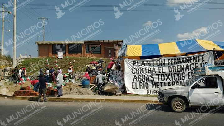 Con virgen de Guadalupe buscan frenar drenaje industrian en Juan C Bonilla