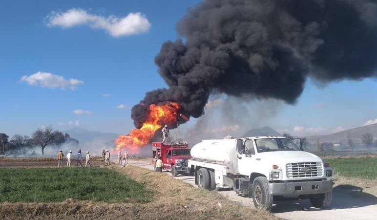 Puebla cierra año con 2 tomas de huachigas incendiadas