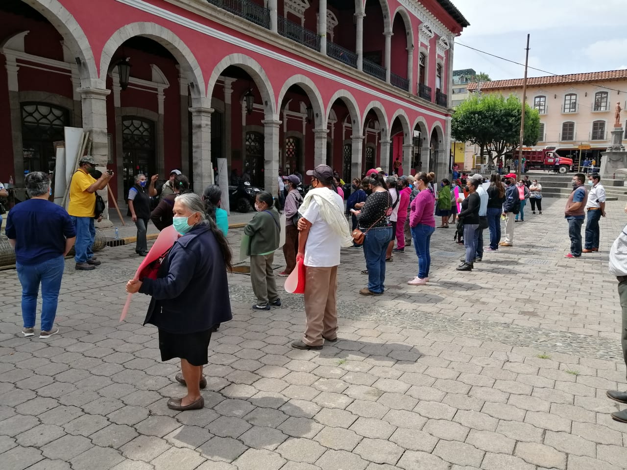 Antorcha Campesina se manifiesta en Huauchinango en demanda de obras