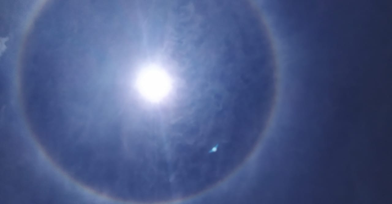 Sorprende a pobladores de Huauchinango halo de luz