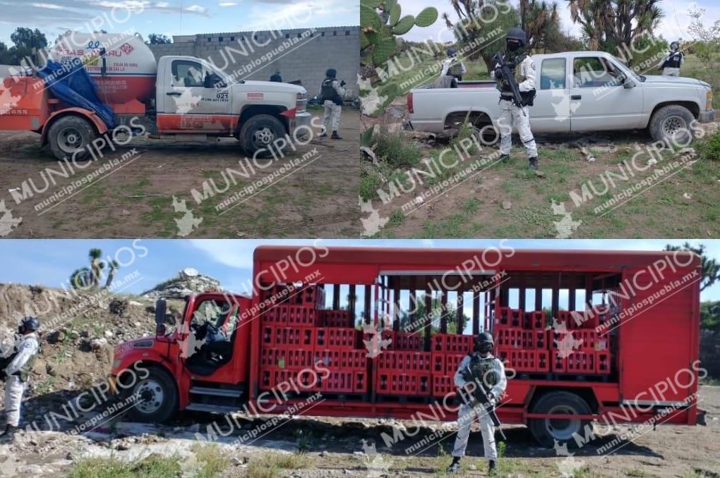 Recuperan tres vehículos robados pero delincuentes huyen en Tecamachalco