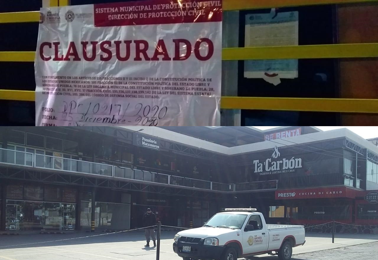 Clausuran Gupayo en San Andrés Cholula por violar Ley Seca