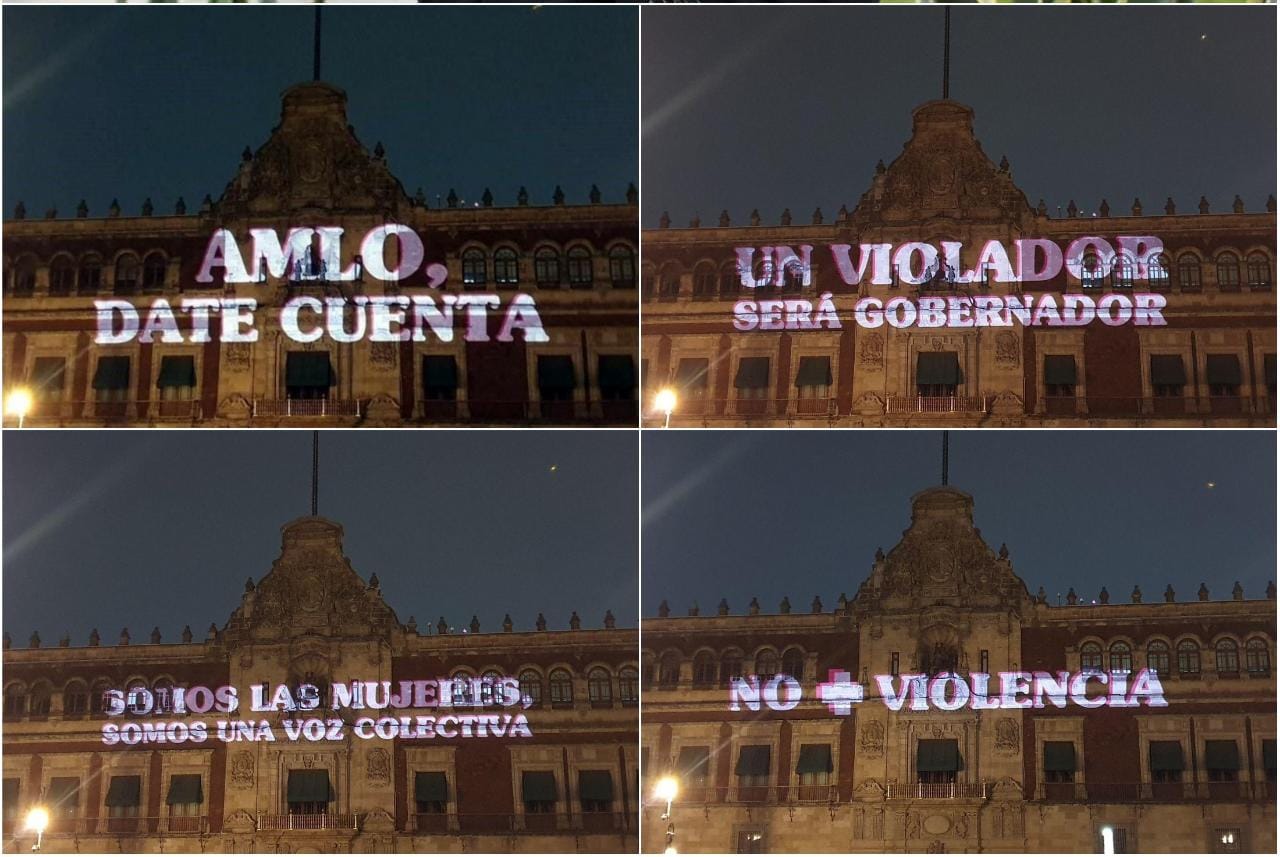 AMLO, date cuenta: escriben feministas sobre Palacio Nacional