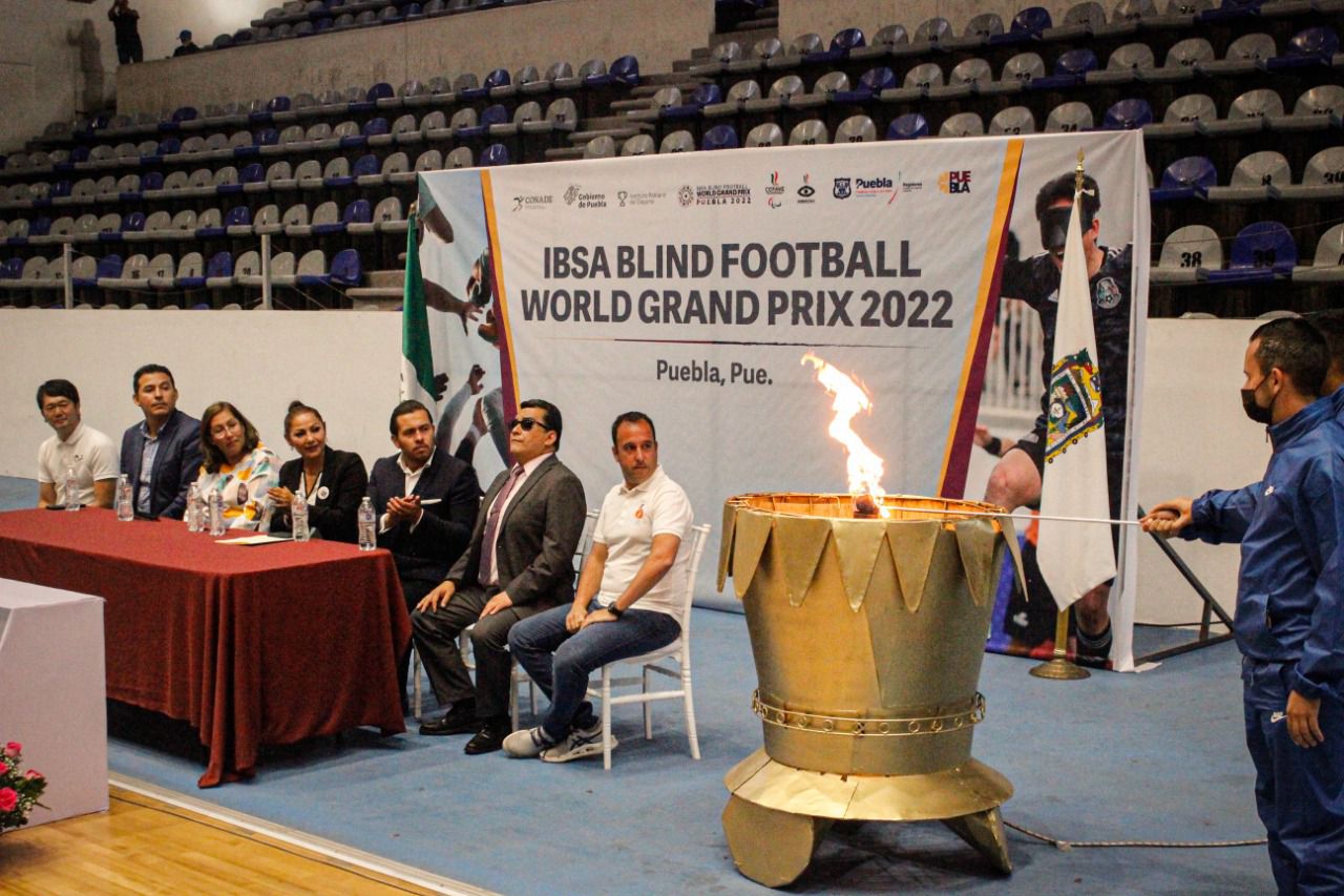 Inaugura INPODE Gran Prix Mundial de Futbol IBSA Puebla 2022