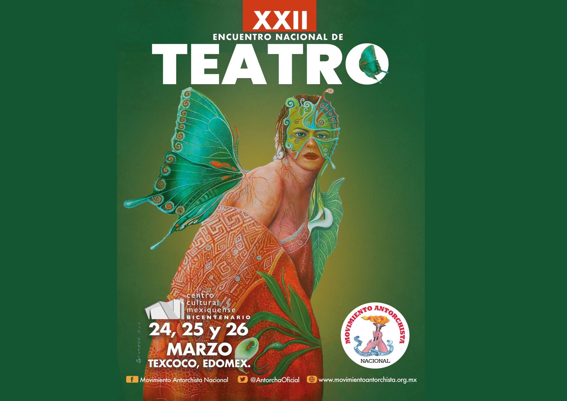 Realizará Antorcha XXII Encuentro Nacional de Teatro
