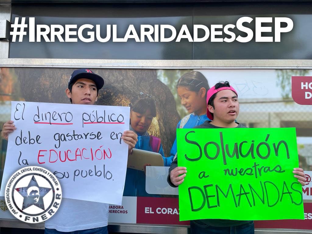 FNERRR denuncia irregularidades en la SEP