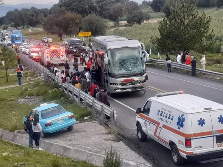 Tres muertos en fatal accidente en la autopista Amozoc-Perote