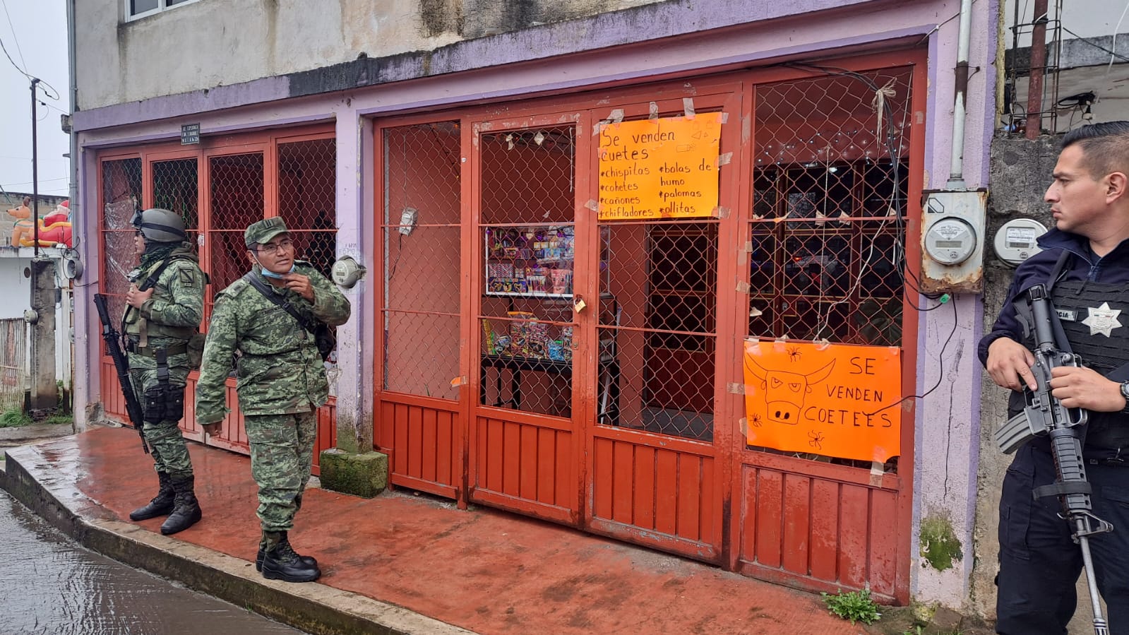 Ejército Mexicano realiza operativo en Xiutetelco contra la detección de polvorines clandestinos