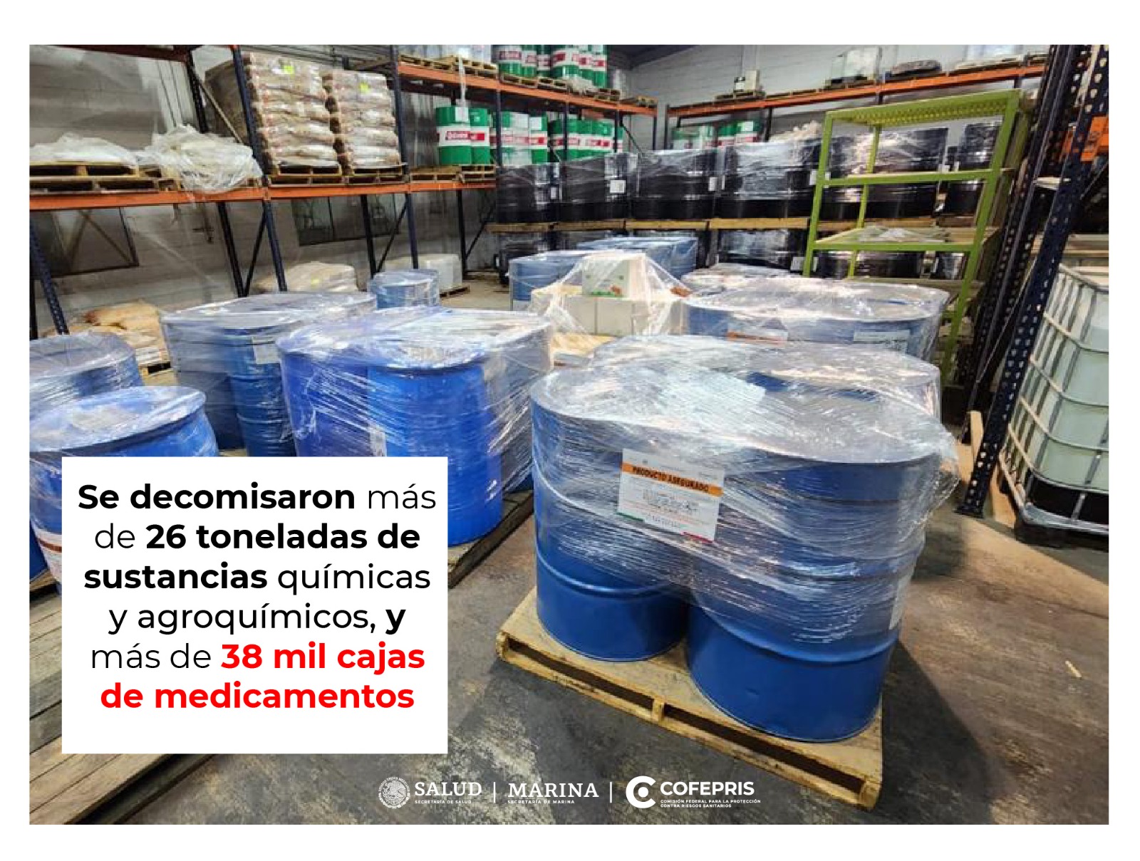 Por irregulares, Marina y Cofepris suspenden 14 farmacias de Sinaloa