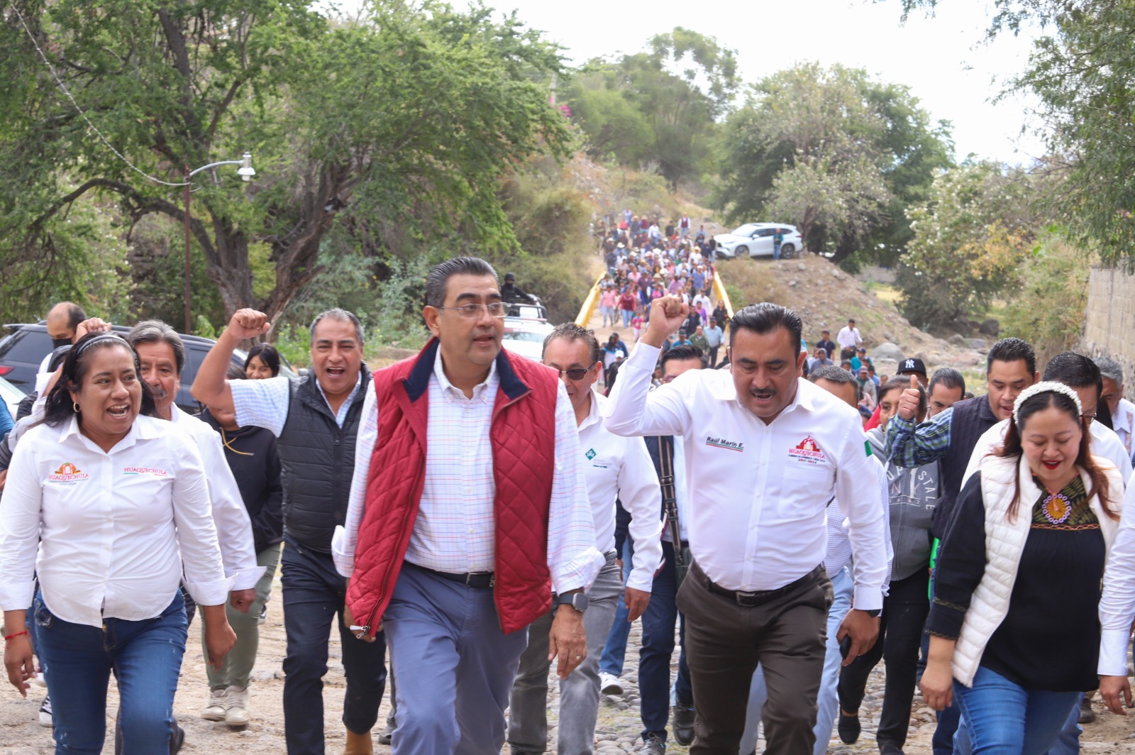 En Puebla, recursos rinden porque son invertidos en el pueblo: Sergio Salomón