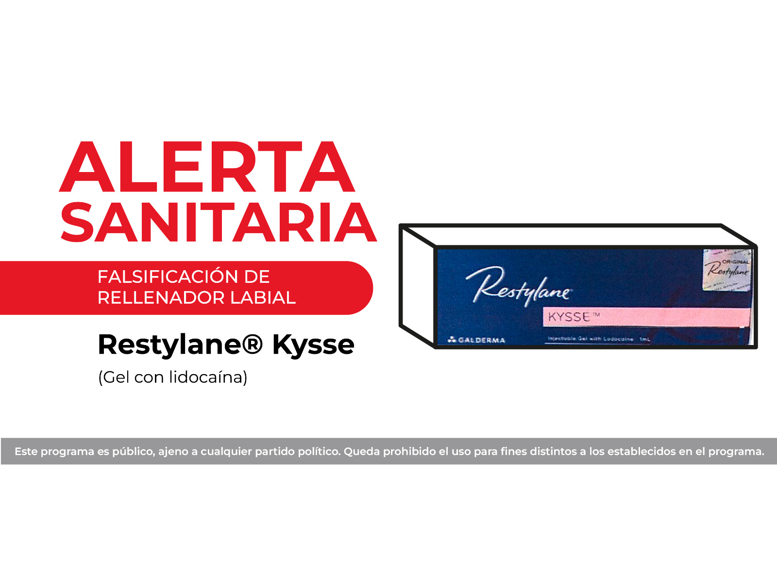 Cofepris alerta sobre rellenador labial falsificado